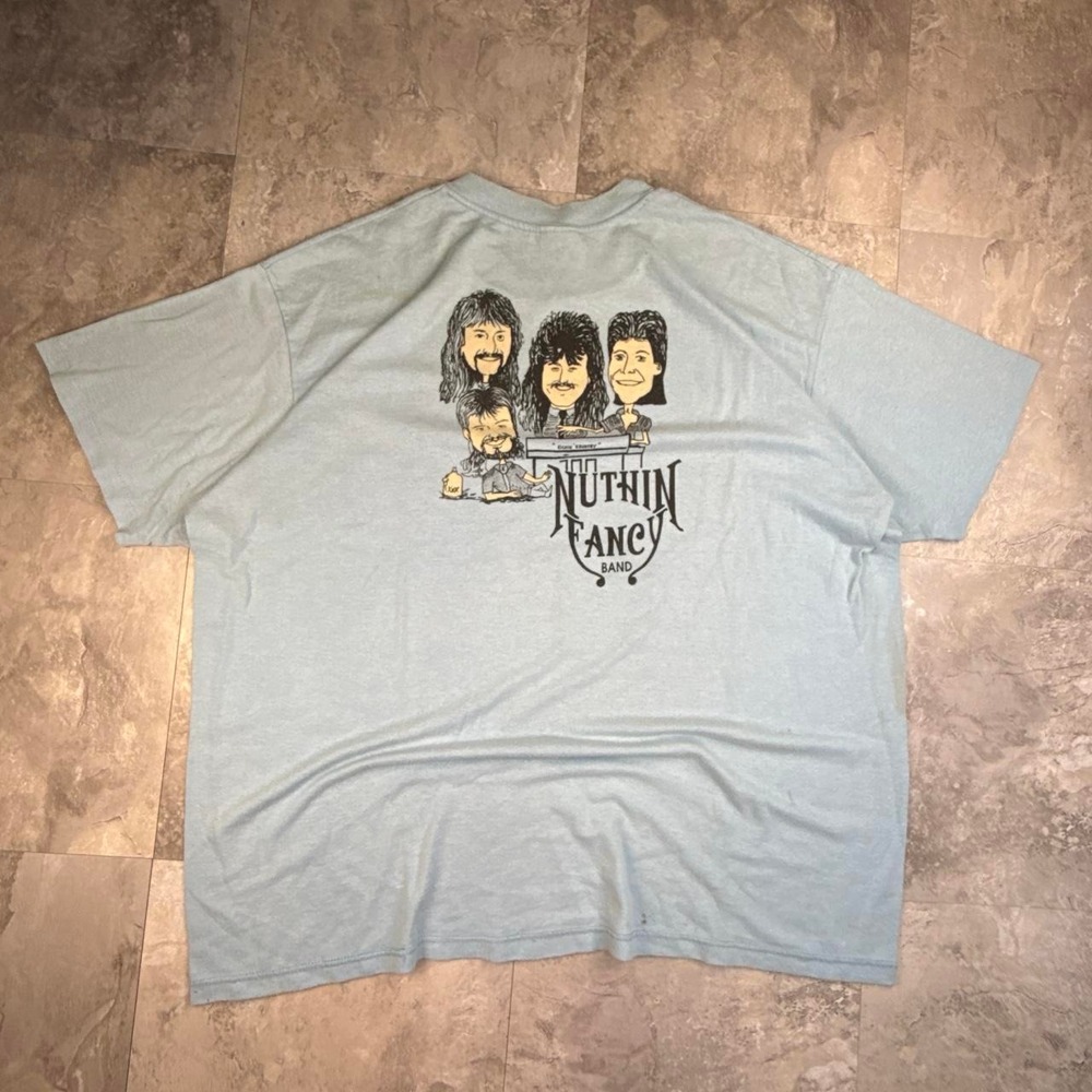 Vintage Blue Nuthin Fancy Band T Shirt 2XL